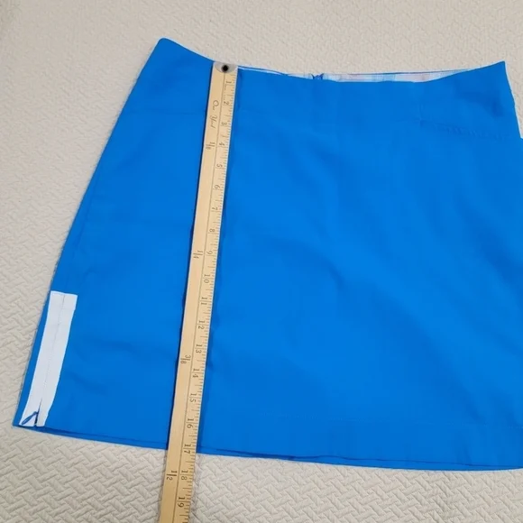 Nike Golf Skort Blue Skort Activewear Skirt with Shorts Zipper sides Size 10 - Picture 11 of 15